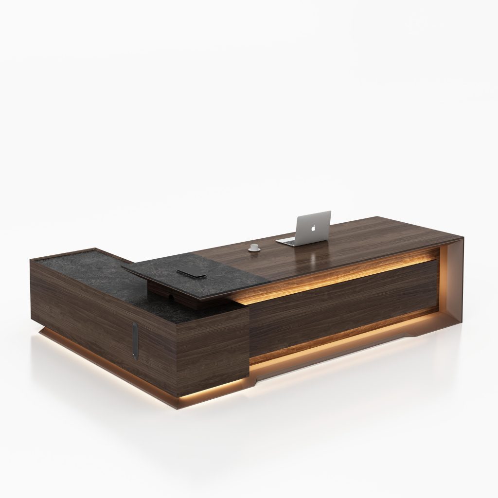 Hanmeiju Executive Desk with LED Panel office furniture