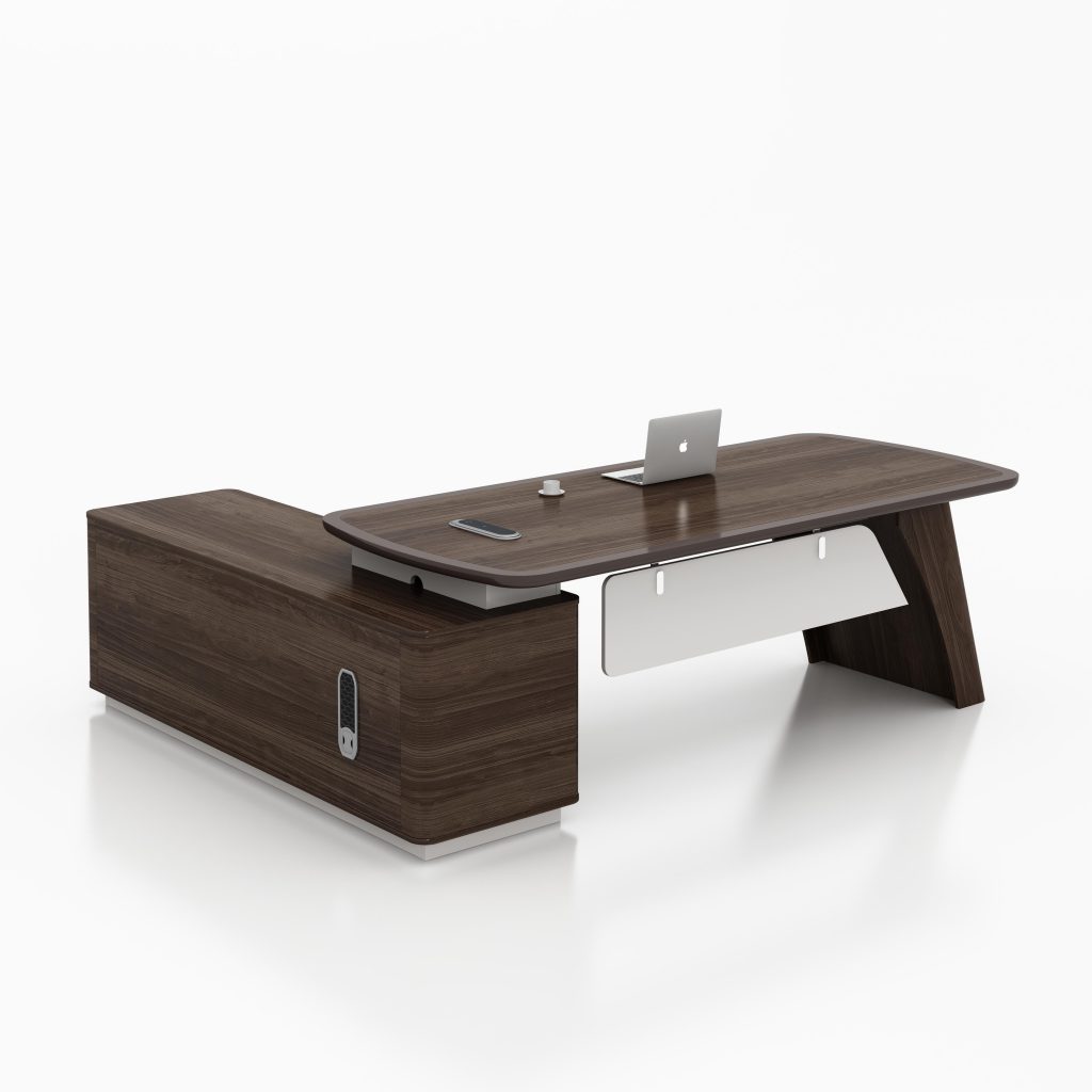 Hanmeiju Executive Desk, White Panel office furniture